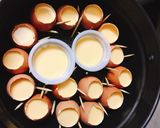 Hình bước làm 6 của món Bánh flan quả trứng xinh xinh