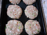 Hamburguesas de pollo y zapallito