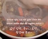 Hình bước làm 6 của món Gà hầm jjimdak (찜닭)