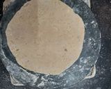 A picture of step 2 of Khoya sweet chapati.