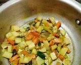 A picture of step 2 of Aloo dum biryani.