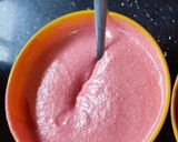 A picture of step 2 of Pink white chocolate ganache.