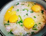 Foto del paso 2 de la receta: Pudín de arroz encamisado en panceta curada a la pimienta negra