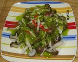 香蔥油醋佐鴻喜菇的食譜步驟5照片