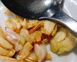 Hình bước làm 3 của món Đọt bí xào tỏi