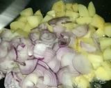A picture of step 2 of Spicy alu.