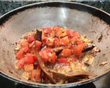 A picture of step 5 of Dhaba style palak paneer.