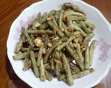 金沙菜豆的食譜步驟4照片