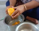 A picture of step 1 of Mangoes juice recipe.