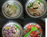 A picture of step 2 of Mung dal (splits) masala.