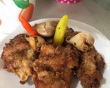 Foto langkah ke 4 dari resep 21. Ayam Goreng filet Bawang putih Kekinian rasanya kress dalamnya juicy enak.