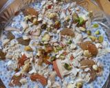 A picture of step 3 of Chia milet oats breakfast bowl.