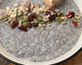 Une image de l'étape 7 de 🍒BREAKFAST TIME 🐝GRAINES DE CHIA 🍇 FRUITS🫐🍌🍓.