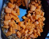Édes chilis, fűszeres édesburgonya püré recept fázis 3 fotója
