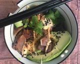 A picture of step 3 of Tuna poké bowl.