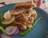 A picture of step 9 of Mutabbaqa (not crunchy version).