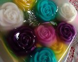 Foto langkah ke 7 dari resep 69.Puding Love Bunga Kaca.