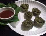 હરિયાળી રોઝ મોમોસ રેસીપી સ્ટેપ7ફોટો