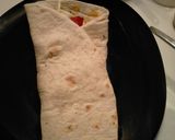 Une image de l'étape 7 de Wraps au poulet pané et fromage.