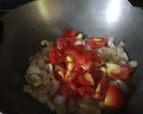 A picture of step 2 of Kadhai Paneer.