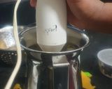 A picture of step 2 of Mango milkshake.