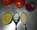A picture of step 1 of Tomato lime sauce.