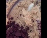 A picture of step 3 of Colorado cowboy cookies.