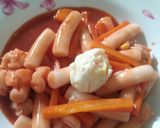 Hình bước làm 4 của món Tokbokki ~ món ngon của người Hàn