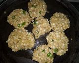A picture of step 3 of Sabudana Vada.