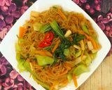 Hình bước làm 1 của món Miến xào sốt teryiaki