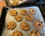 A picture of step 6 of Cowboy Cookies (gluten free / vegan).