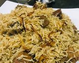 A picture of step 10 of Beef pulao.