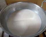 A picture of step 1 of Doudh ka Halwa.