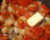 A picture of step 7 of Drunken Peppers and Beef.