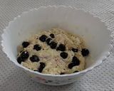 A picture of step 6 of Blueberry and White Chocolate Scones.