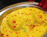 A picture of step 6 of Holi Special Kadhi Badi.