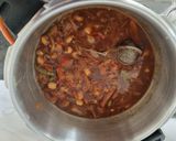A picture of step 2 of Chhole chana masala (one pot recipe).