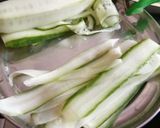 A picture of step 1 of Cucumber wraps.