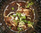A picture of step 3 of Veg Tripe Schezwan rice.