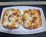 A picture of step 3 of Paneer buns toast.
