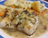 Foto del paso 10 de la receta: Merluza de Pincho a la Plancha con Patatitas y Zanahorias en Sal