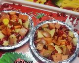 A picture of step 3 of Fruit chaat.