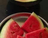 A picture of step 1 of Watermelon ice.