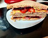 A picture of step 4 of My So Tasty Cheese,Avocdo & Corned Beef Sandwich. 😋.