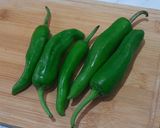 A picture of step 1 of Instant Stuffed Green Chilli Pickle.