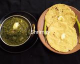 सरसो का साग (sarso ka sag recipe in marathi) रेसिपी स्टेप 5 फोटो 