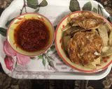A picture of step 1 of Fried yam, fried egg & sauce🍳.
