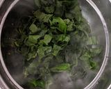 A picture of step 4 of Spinach mor kulambu / mor kerrai.