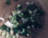 صورة لخطوة 1 من وصفة رز بالبصل الاخضر❤️
