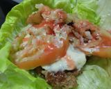 Foto del paso 11 de la receta: Hamburguesa🥬🍔🧆sin pan🥩🍅🧅